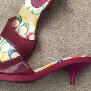 Coach jelly kitten keel sandals 6.5 in pink